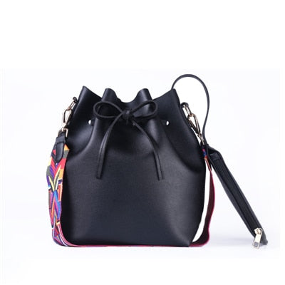 Strap Bucket Crossbody Bag