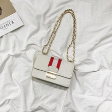 Load image into Gallery viewer, Stripe Chain Shoulder Bag